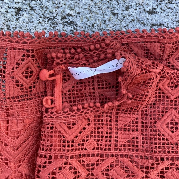 Ministry of style burnt orange lace dress - Picture 9 of 10